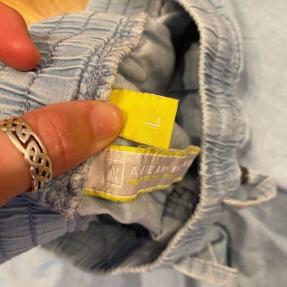 Alife and Kickin Pants 'Jane' Light Denim Blue Jean Shorts Size Large - Picture 7 of 16